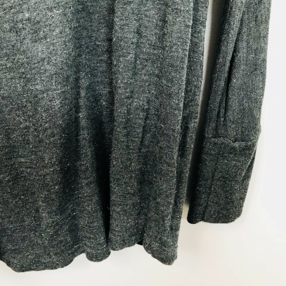 Splendid Anthro XS Gray Sparkle Jersey Top Dolman - Picture 3 of 5
